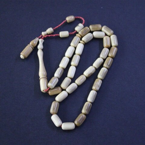 Yerli Atölye İşçiliği Mamut Dişi Tespih 6*11 (mm)