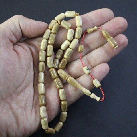 Yerli Atölye İşçiliği Mamut Dişi Tespih 6*11 (mm)