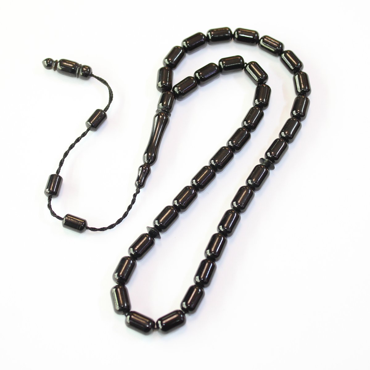 Sistemli Oltu Taşı Tespih Kapsül Kesim 6*10 (mm)