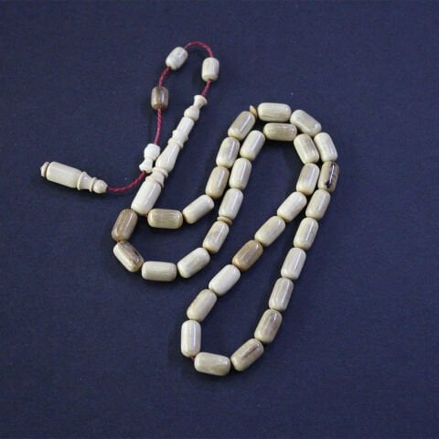 Yerli Atölye İşçiliği Mamut Dişi Tespih 6*11 (mm)