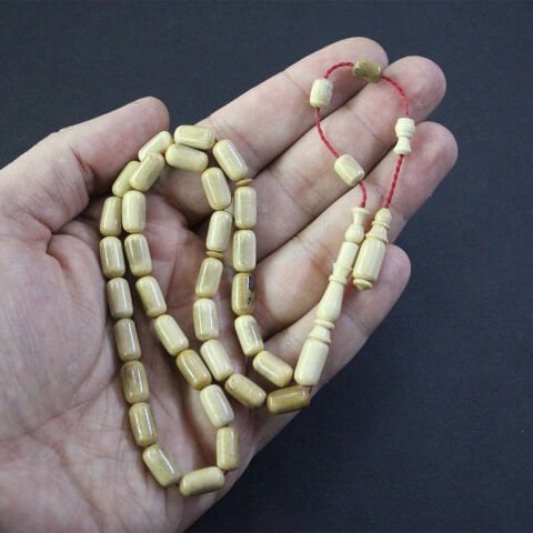 Yerli Atölye İşçiliği Mamut Dişi Tespih 6*11 (mm)