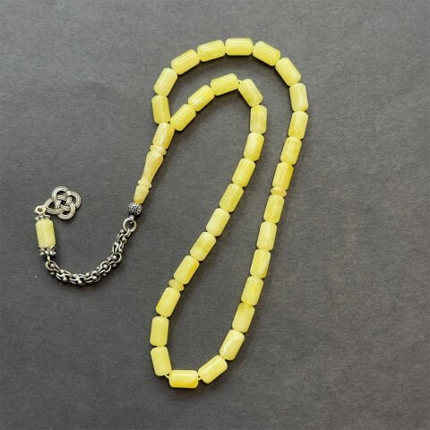 Kaliningrad Damla Kehribar Tespih 5*9 (mm)-1