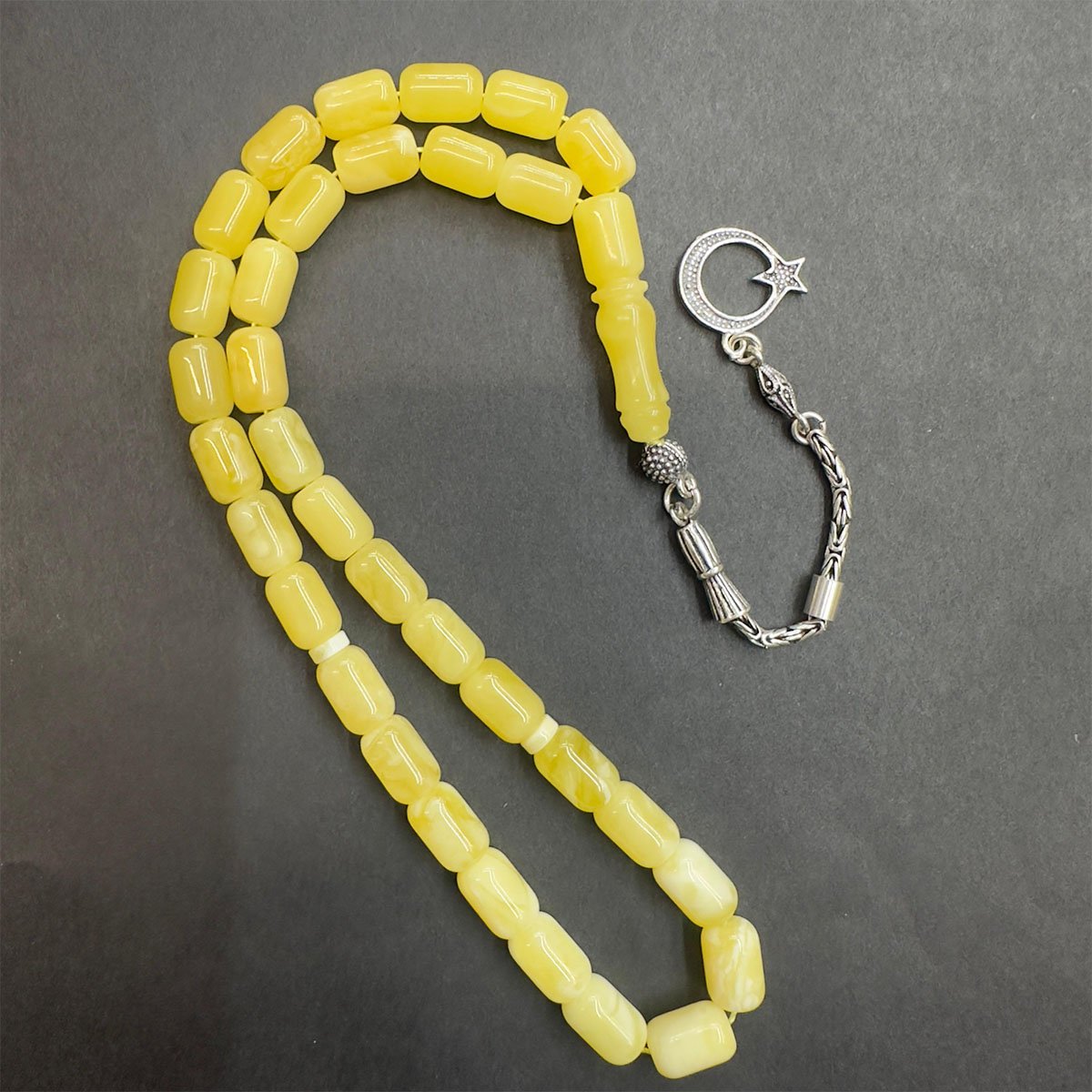 Akça Kaliningrad Damla Kehribar Kapsül Tespih 7*10 (mm)