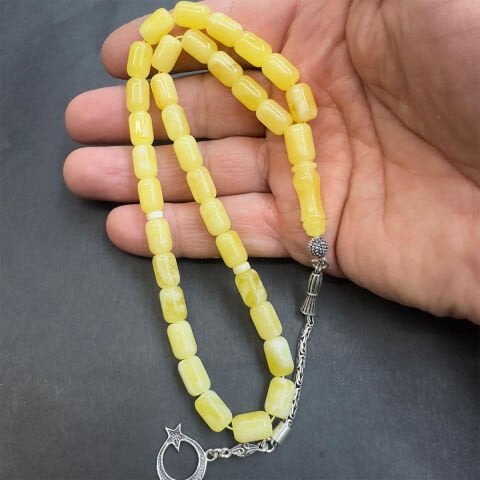 Akça Kaliningrad Damla Kehribar Kapsül Tespih 7*10 (mm)