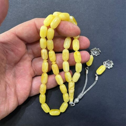 Kaliningrad Damla Kehribar Kapsül Tespih 7*13,5 (mm)