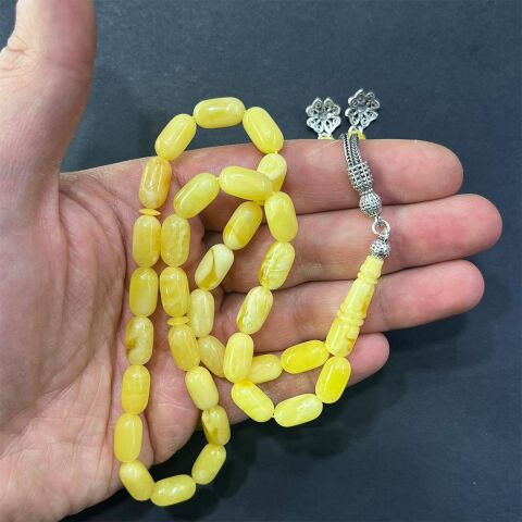 Kaliningrad Damla Kehribar Kapsül Tespih 7*13,5 (mm)