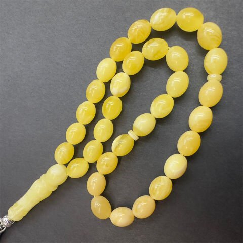 Kaliningrad Damla Kehribar Beyzi Tespih 7*8,5 (mm)