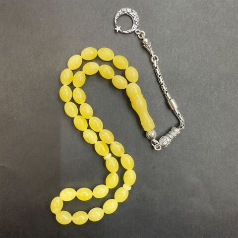 Kaliningrad Damla Kehribar Beyzi Tespih 6,5*8,5 (mm)