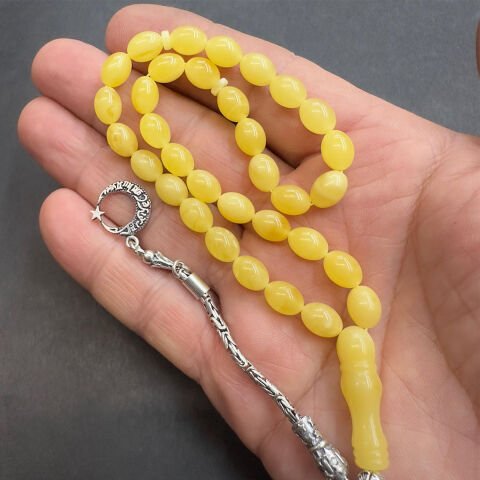 Kaliningrad Damla Kehribar Beyzi Tespih 6,5*8,5 (mm)