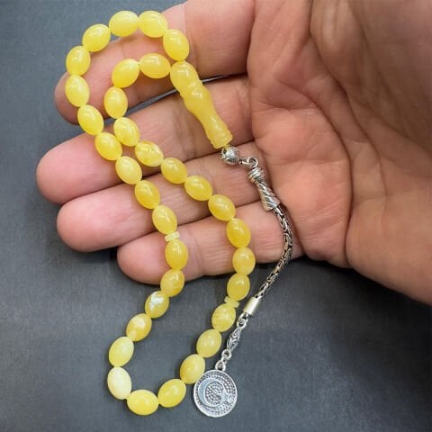 Kaliningrad Damla Kehribar Beyzi Tespih 6,5*8,5 (mm)-1