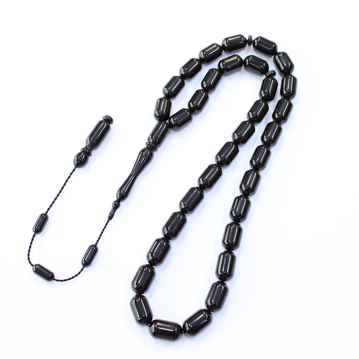 Usta İşçilikli Oltu Taşı Tespih 9*14,5 (mm)