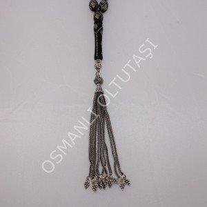 Gümüş İşlemeli Baklava Desen Beyzi Kesim 8,5*13,5 (mm)