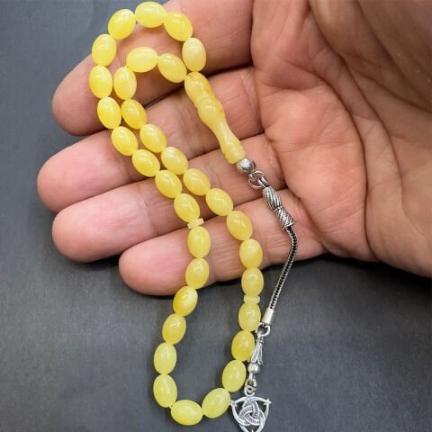 Kaliningrad Damla Kehribar Beyzi Tespih 6*8 (mm)-2