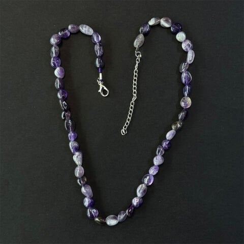 Ametist Doğal Taş Kolye