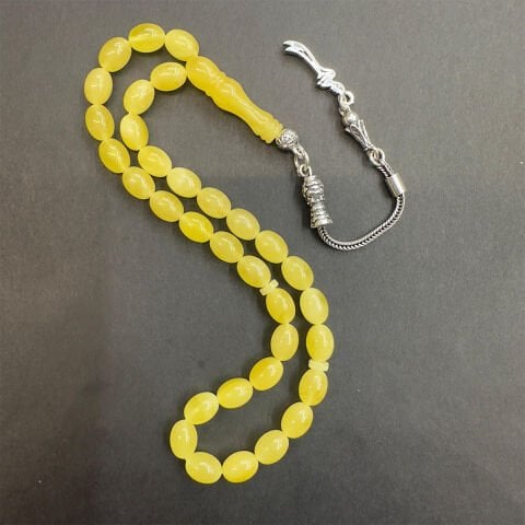 Kaliningrad Damla Kehribar Beyzi Tespih 6*8 (mm)-6