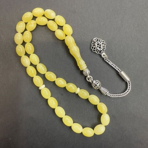 Kaliningrad Damla Kehribar Beyzi Tespih 6*8 (mm)-7