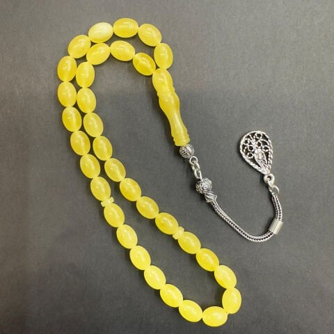 Kaliningrad Damla Kehribar Beyzi Tespih 6*8 (mm)-9