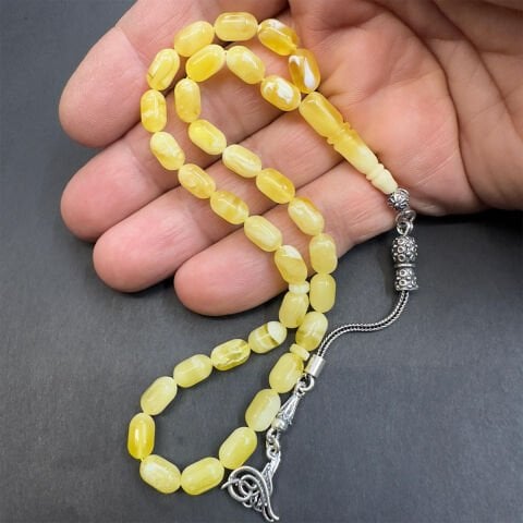 Kaliningrad Damla Kehribar Kapsül Tespih 5,5*9 (mm)-2