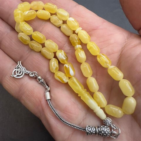 Kaliningrad Damla Kehribar Kapsül Tespih 5,5*9 (mm)-2