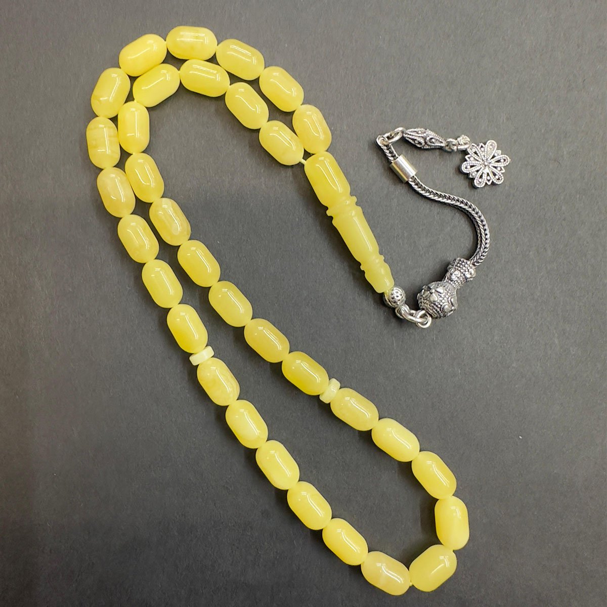 Kaliningrad Damla Kehribar Kapsül Tespih 5,5*9 (mm)-3