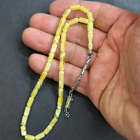 Kaliningrad Damla Kehribar Tespih 4*8 (mm)-3