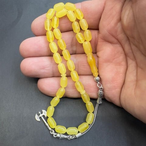 Kaliningrad Damla Kehribar Kapsül Tespih 5,5*9 (mm)-4