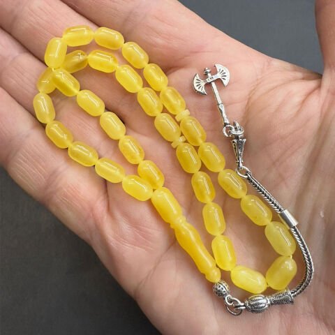 Kaliningrad Damla Kehribar Kapsül Tespih 5,5*9 (mm)-4