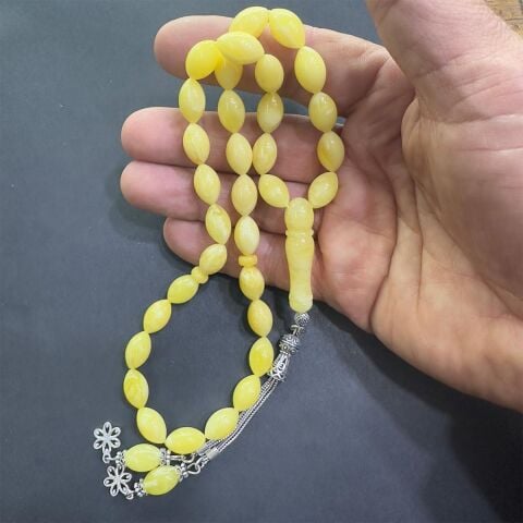 Kaliningrad Damla Kehribar Beyzi Tespih 8*13 (mm)