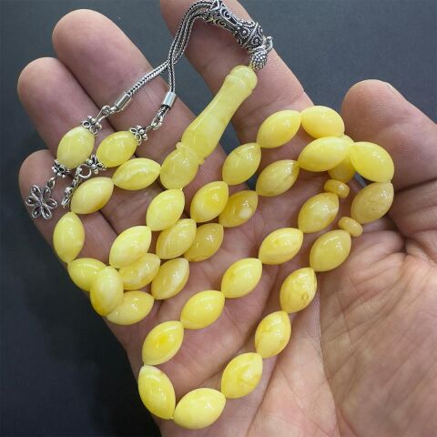 Kaliningrad Damla Kehribar Beyzi Tespih 8*13 (mm)