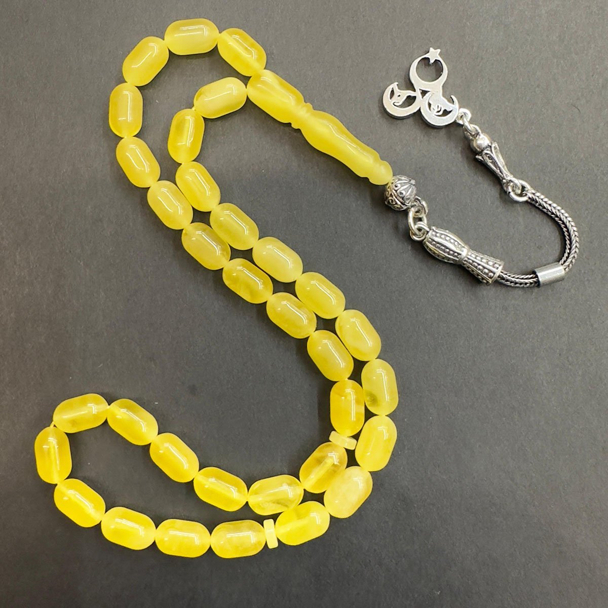 Kaliningrad Damla Kehribar Kapsül Tespih 5,5*9 (mm)-5