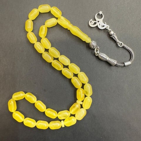 Kaliningrad Damla Kehribar Kapsül Tespih 5,5*9 (mm)-5