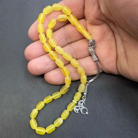 Kaliningrad Damla Kehribar Kapsül Tespih 5,5*9 (mm)-5