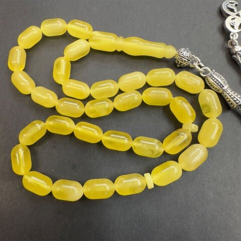 Kaliningrad Damla Kehribar Kapsül Tespih 5,5*9 (mm)-5