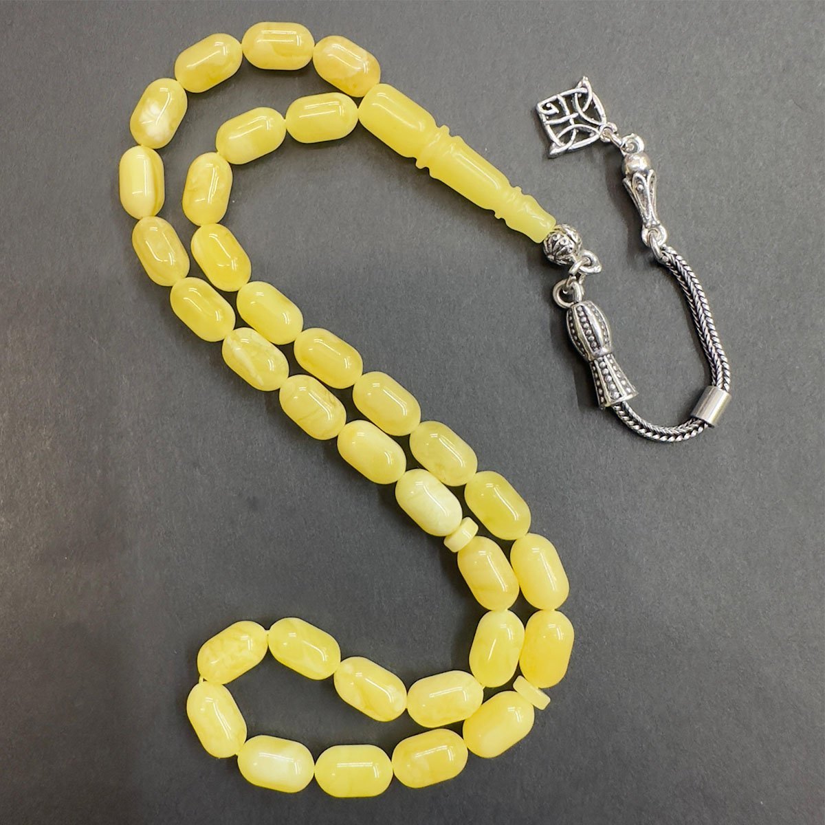 Kaliningrad Damla Kehribar Kapsül Tespih 5,5*9 (mm)-7