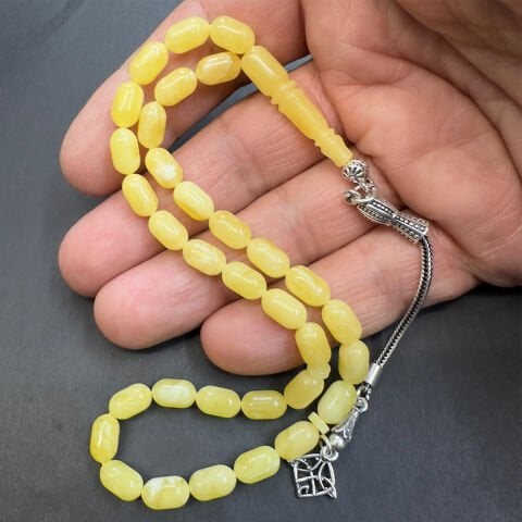 Kaliningrad Damla Kehribar Kapsül Tespih 5,5*9 (mm)-7