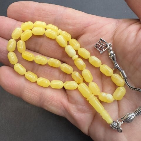 Kaliningrad Damla Kehribar Kapsül Tespih 5,5*9 (mm)-7