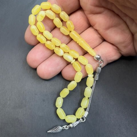 Kaliningrad Damla Kehribar Kapsül Tespih 5,5*9 (mm)-8