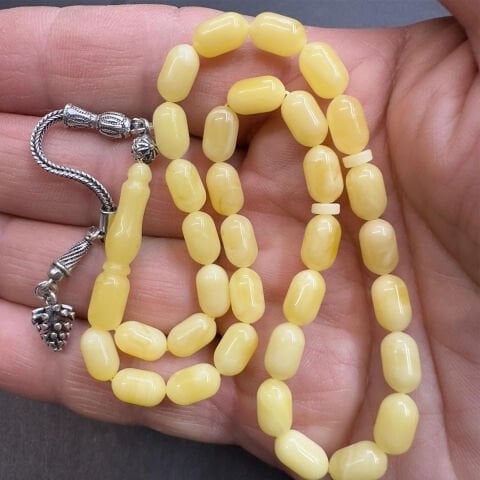 Kaliningrad Damla Kehribar Kapsül Tespih 5,5*9 (mm)-9