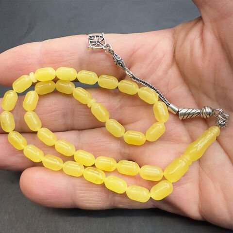 Kaliningrad Damla Kehribar Kapsül Tespih 5,5*9 (mm)-10