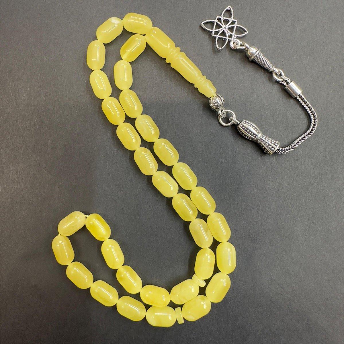 Kaliningrad Damla Kehribar Kapsül Tespih 5,5*9 (mm)-11