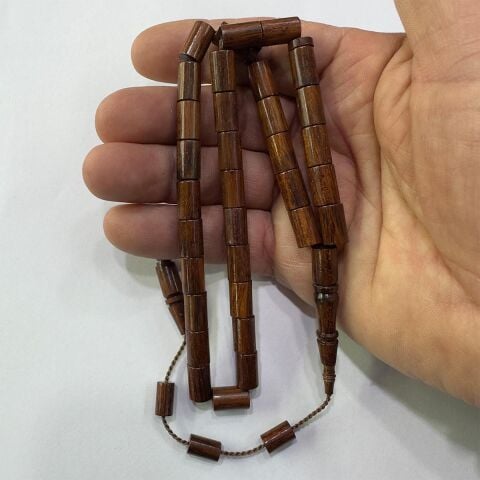 Yerli Atölye İşçiliği Kesme Yılan Ağacı Tespih 7*11 (mm)