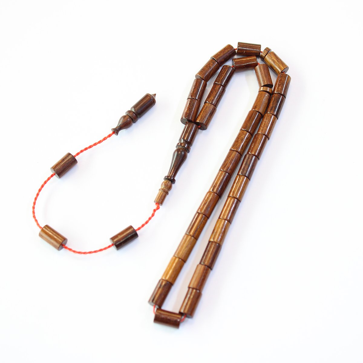 Yerli Atölye İşçiliği Kesme Yılan Ağacı Tespih 5,5*9 (mm)