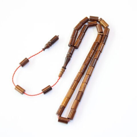 Yerli Atölye İşçiliği Kesme Yılan Ağacı Tespih 5,5*9 (mm)