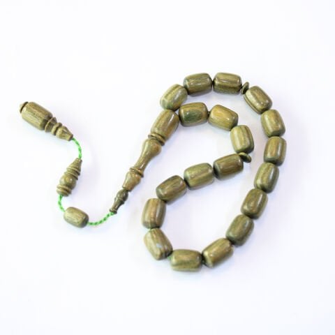 Yerli Atölye İşçiliği Maskot Yeşil Pelesenk Tespih 9*12,5 (mm)