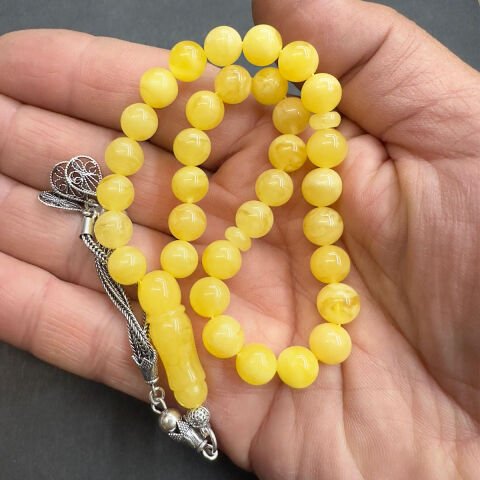 Kaliningrad Küre Damla Kehribar Tespih 8 (mm)