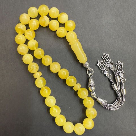 Kaliningrad Küre Damla Kehribar Tespih 8 (mm)-1