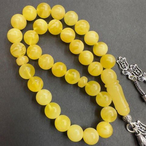 Kaliningrad Küre Damla Kehribar Tespih 8 (mm)-1