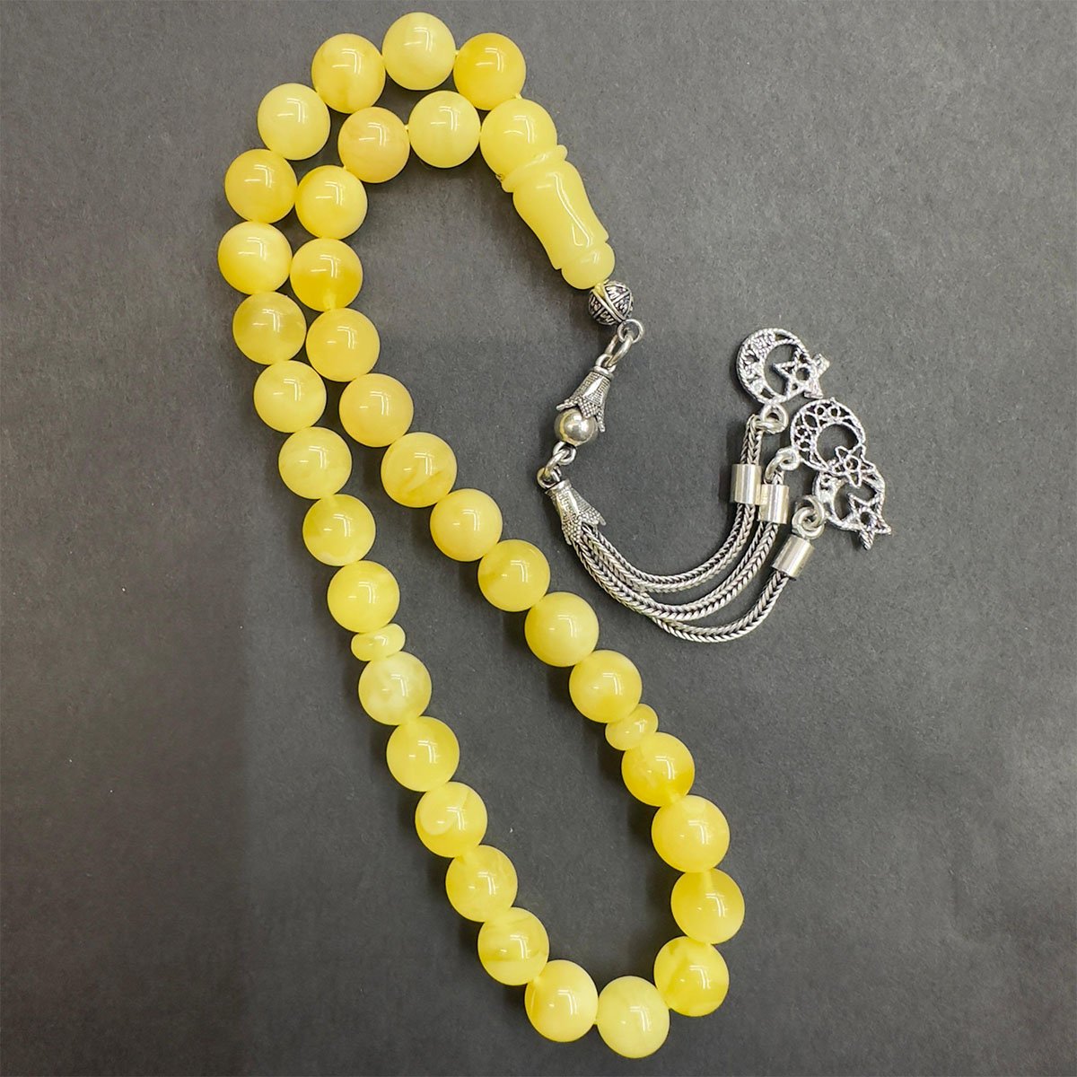 Kaliningrad Küre Damla Kehribar Tespih 8 (mm)-2