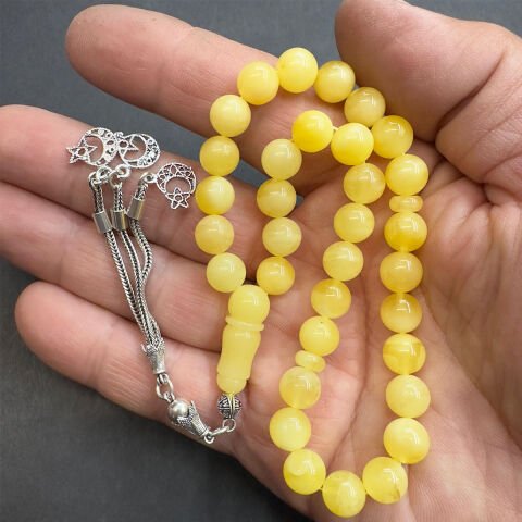 Kaliningrad Küre Damla Kehribar Tespih 8 (mm)-2