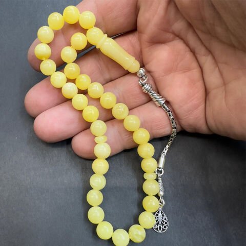 Kaliningrad Küre Damla Kehribar Tespih 8 (mm)-3